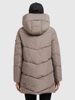 Khujo Winterjassen Winterjas Jordis 4 Dames Taupe -Khujo 00c7c65e71286a3b67c4b11802e753a9