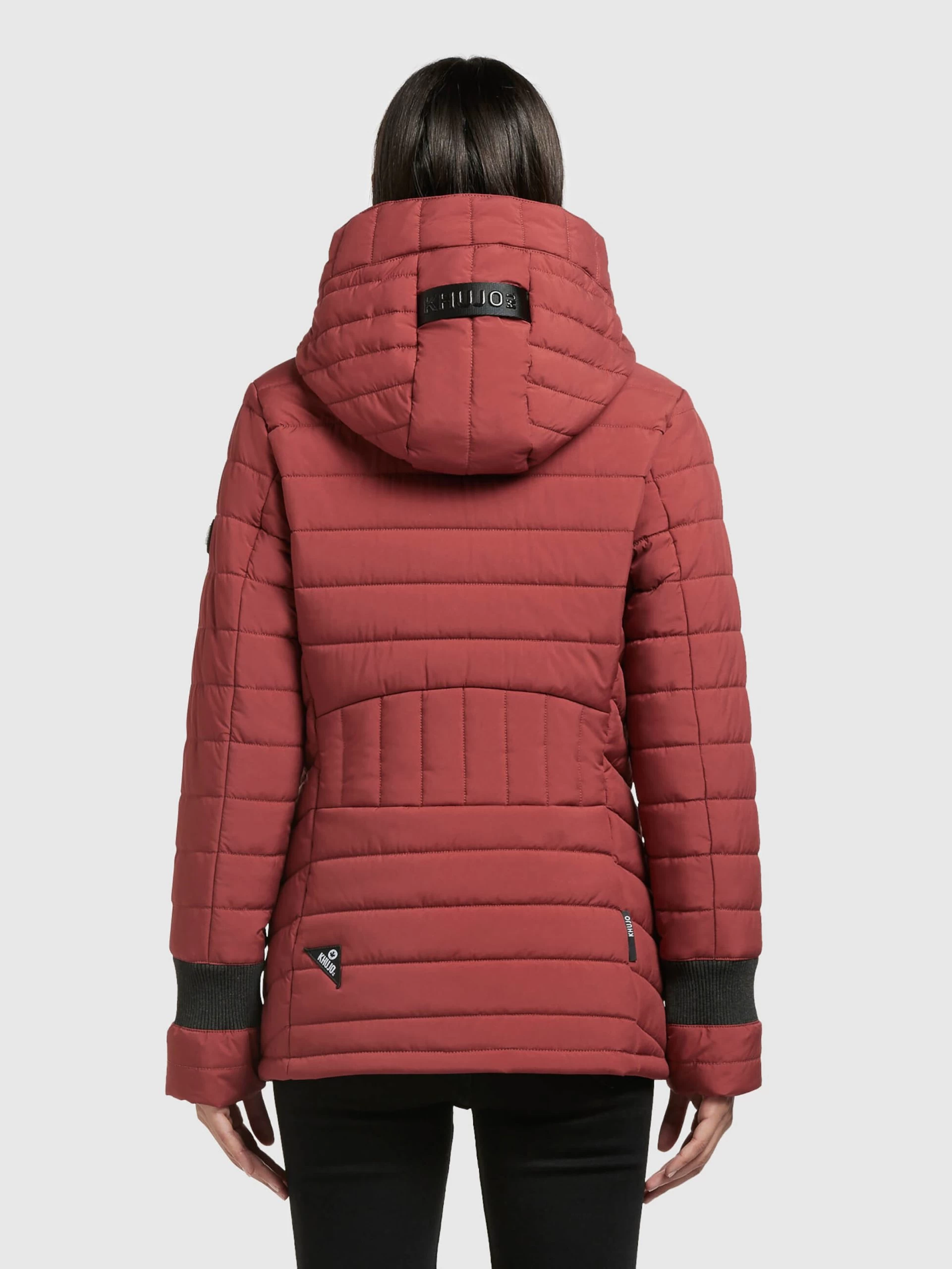 Khujo Winterjassen Winterjas Patt Dames Roestrood 6 Khujo Winterjassen Winterjas Patt Dames Roestrood - Afbeelding 4