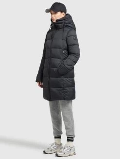 Khujo Wintermantels Wintermantel TUULA Dames Zwart -Khujo 06f1dbfecf1bd1835a25681f8447acde