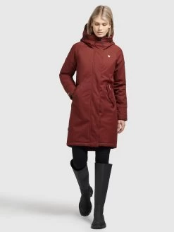 Khujo Parkas Tussenparka Dames Roestrood -Khujo 0ab47665528fbc0131f15e8c85504190