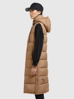 Khujo Bodywarmers Bodywarmer Tourin Dames Lichtbruin -Khujo 0e4718fce691226921f90afe91deaac9