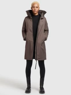 Khujo Tussenmantels Tussenmantel Lisad Dames Mokka -Khujo 0fdd8139824c6fded2a79a54f9c8048d