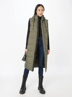 Khujo Bodywarmers Bodywarmer Tourin Dames Kaki -Khujo 120ff3938ba582a817f581d23d533d69