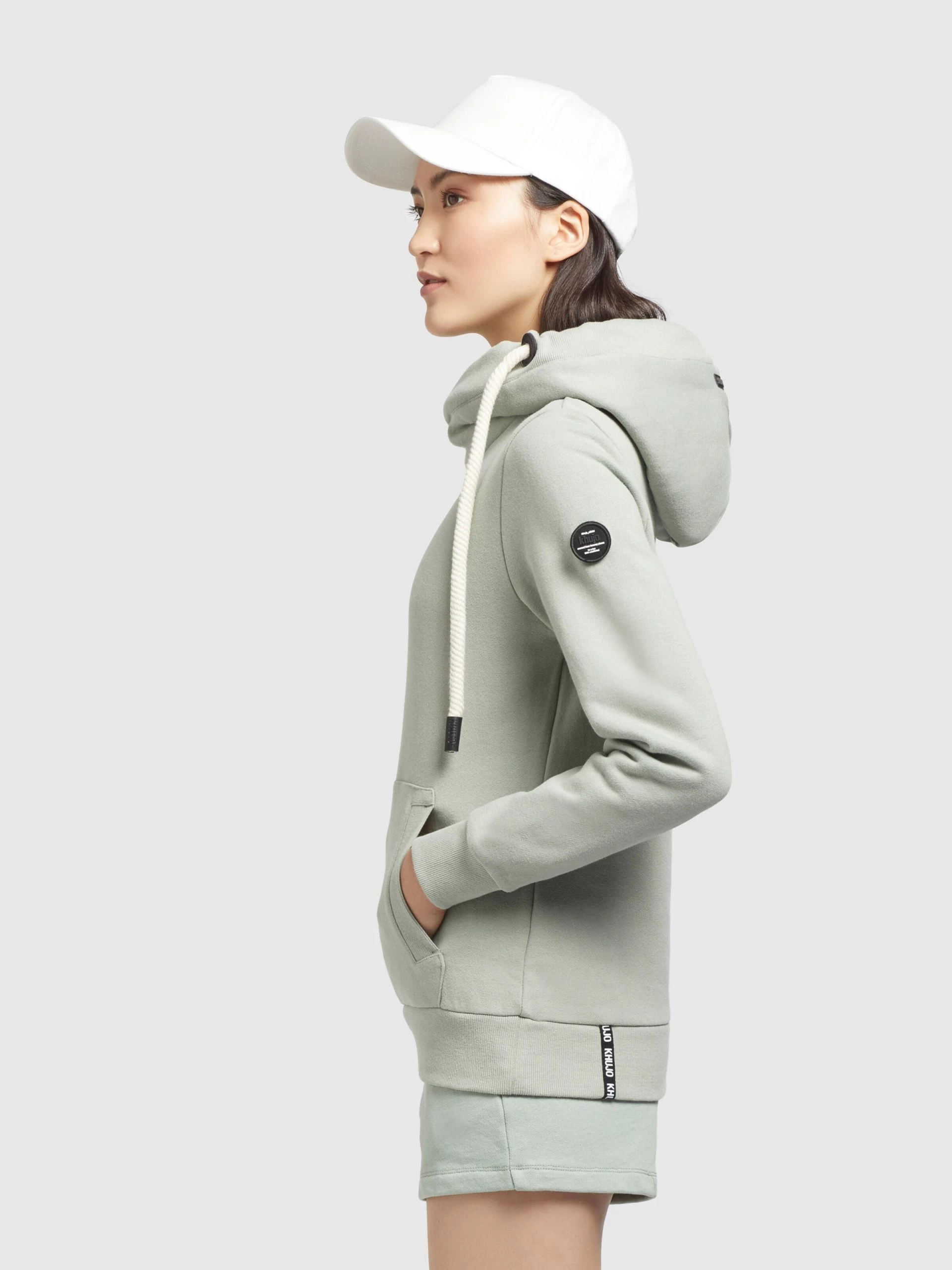 Khujo Hoodies Sweatshirt Rhabea Dames Pastelgroen 7 Khujo Hoodies Sweatshirt Rhabea Dames Pastelgroen - Afbeelding 5