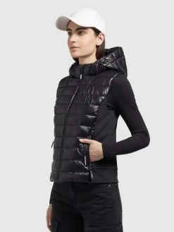Khujo Bodywarmers Bodywarmer Fabia Dames Zwart -Khujo 13d3f7868b18e0233ee7cfbd32cd3101