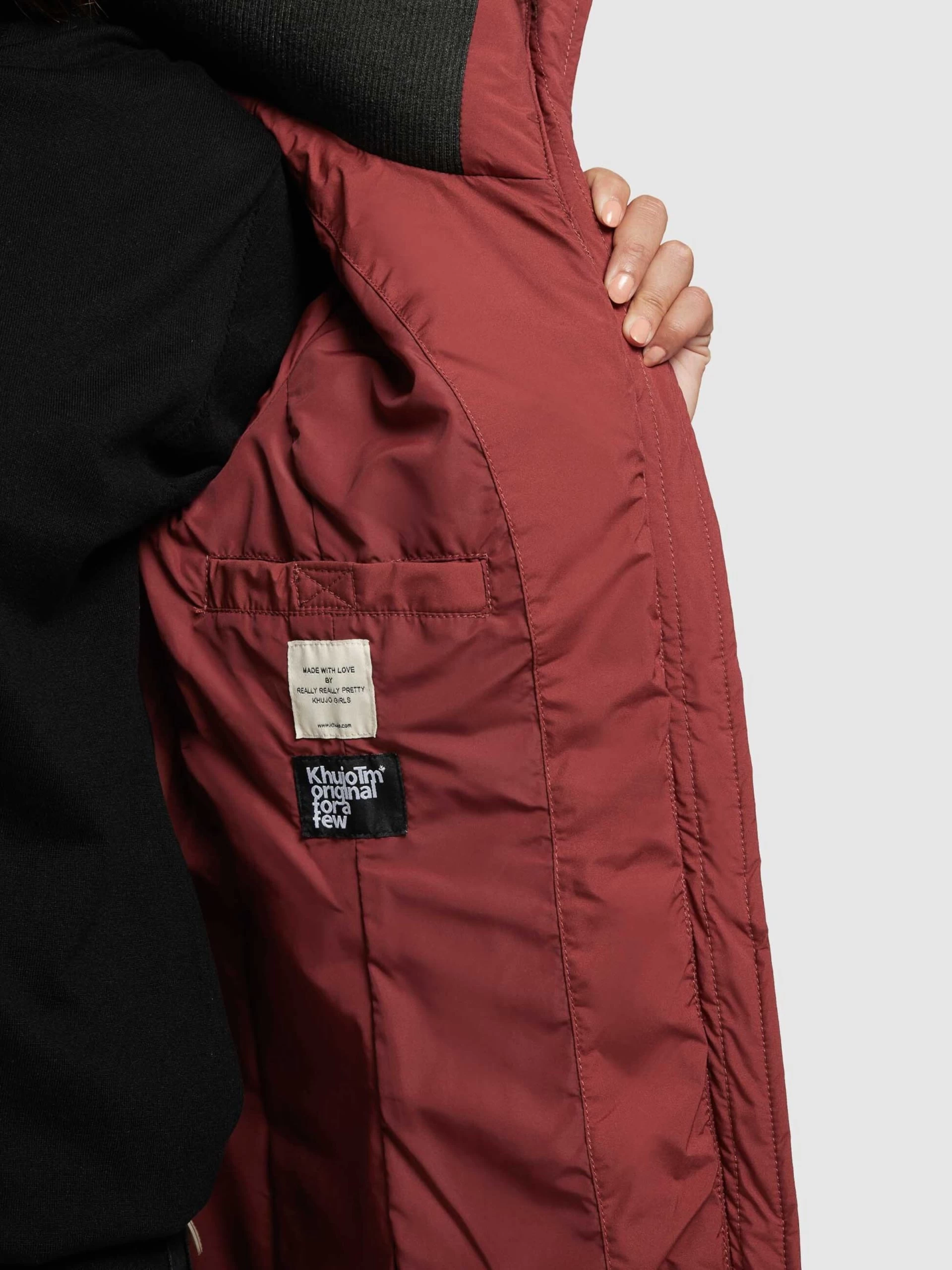 Khujo Winterjassen Winterjas Tweety Dames Roestrood 10 Khujo Winterjassen Winterjas Tweety Dames Roestrood - Afbeelding 8