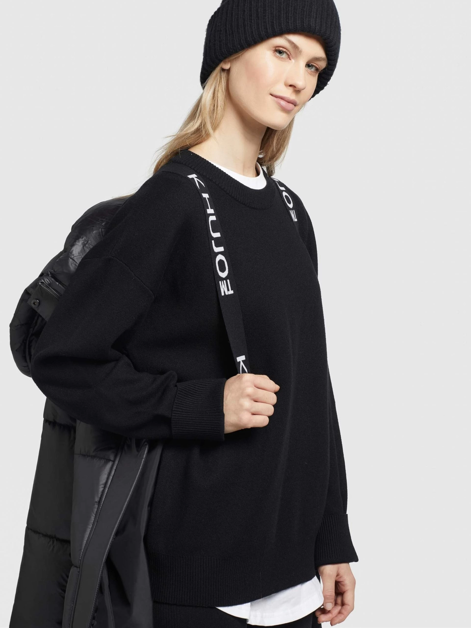 Khujo Wintermantels Wintermantel Melona Dames Zwart 9 Khujo Wintermantels Wintermantel Melona Dames Zwart - Afbeelding 7