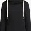 Khujo Hoodies Sweatshirt Rhabea Dames Zwart -Khujo 28c6a6bbe4acc5c10cbad2d930bf81a9