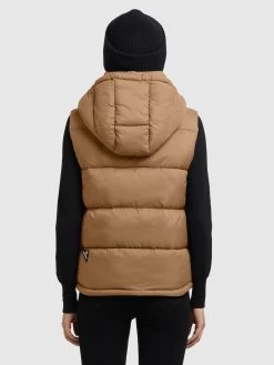 Khujo Bodywarmers Bodywarmer Eden Dames Lichtbruin -Khujo 2af655752085bccc66888100cf3f8541