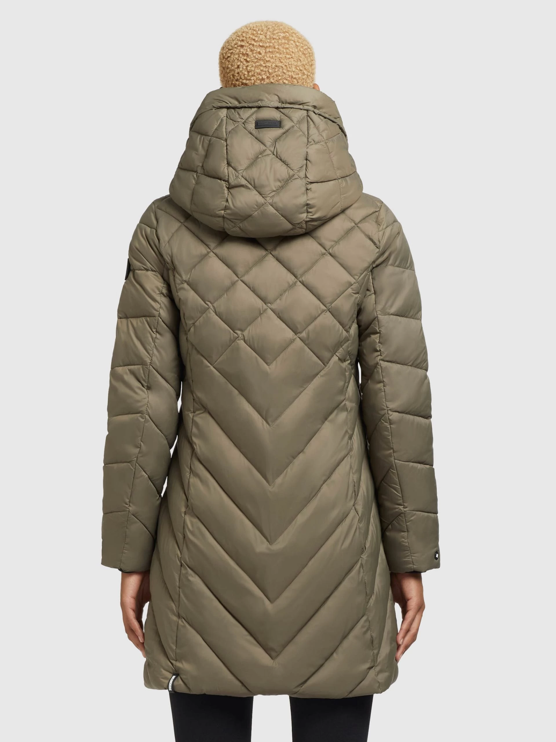 Khujo Tussenmantels Tussenmantel Aneth Dames Kaki 6 Khujo Tussenmantels Tussenmantel Aneth Dames Kaki - Afbeelding 4