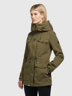 Khujo Parkas Tussenparka ELST Dames Olijfgroen -Khujo 332bd18064ba173f615e345555ba1bab