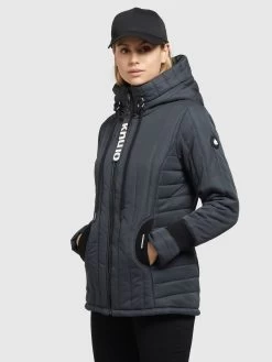 Khujo Winterjassen Winterjas TWEETY PRIME6 STRUCTURED Dames Blauw -Khujo 335f03d10cb8f293f201cba36d784d32