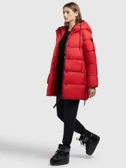 Khujo Winterjassen Winterjas Franee Dames Rood -Khujo 360abbe29614bd29e71847c71edcd280