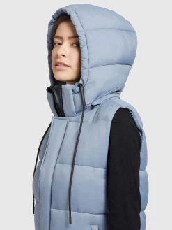 Khujo Bodywarmers Bodywarmer Eden Dames Lichtblauw -Khujo 3b399bb52555572214a9990a6c059b67