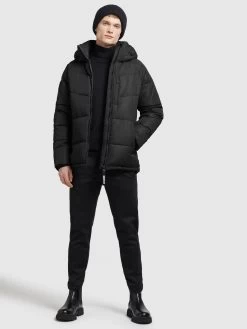 Khujo Winterjassen Winterjas Croon Heren Zwart -Khujo 3b6f40d13f55cb05de0080bc9a73a49b