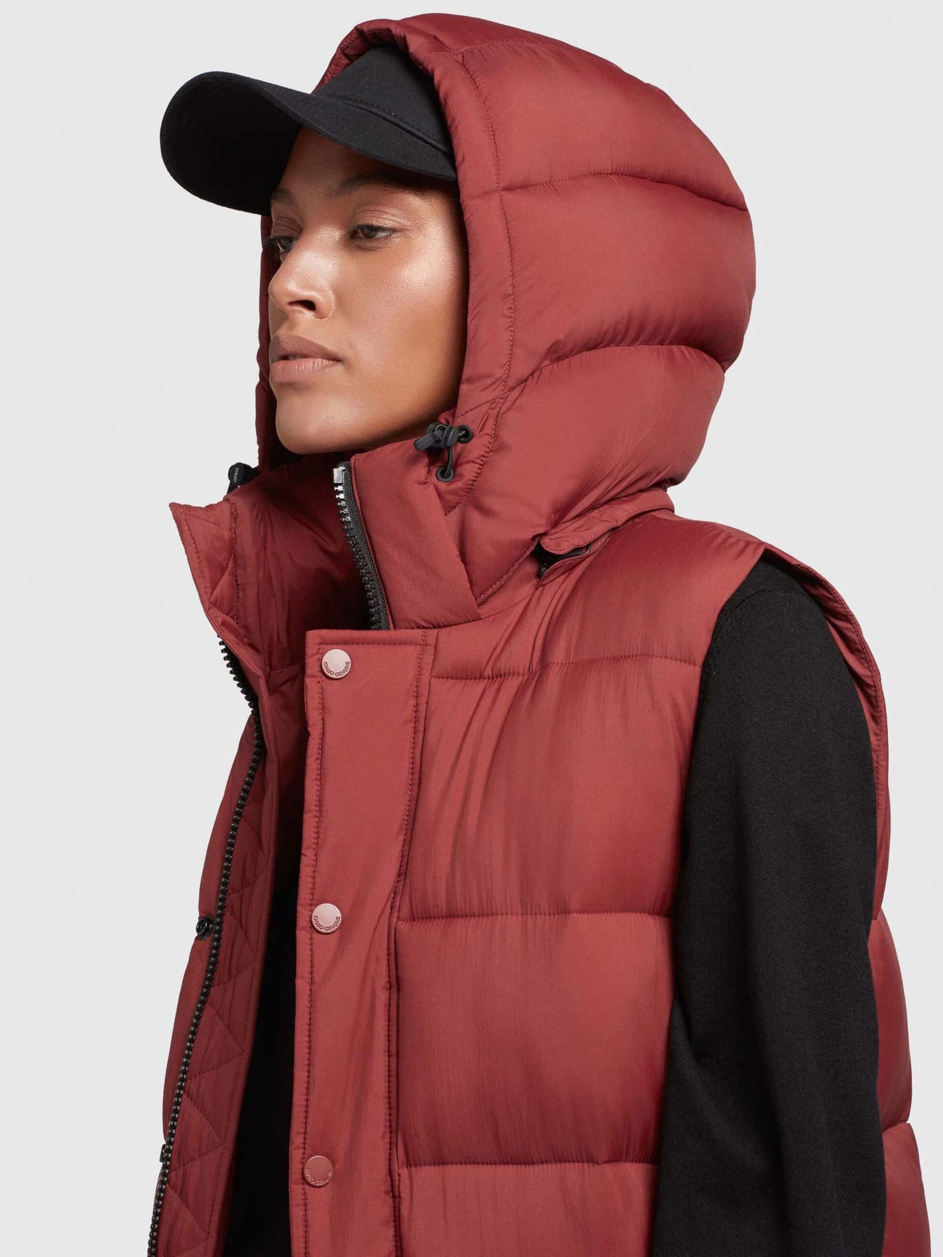 Khujo Bodywarmers Bodywarmer Magneta Dames Roestrood 9 Khujo Bodywarmers Bodywarmer Magneta Dames Roestrood - Afbeelding 7