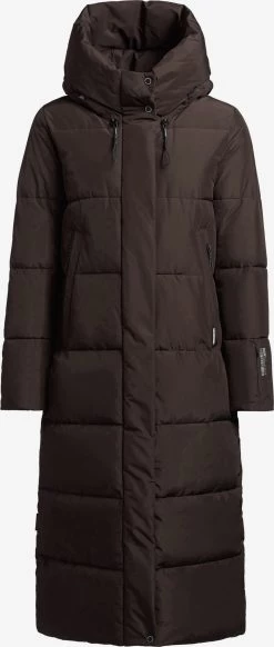 Khujo Wintermantels Wintermantel SOULANI2 Dames Donkerbruin