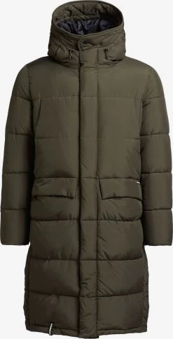 Khujo Wintermantels Winterjas Pato Heren Olijfgroen