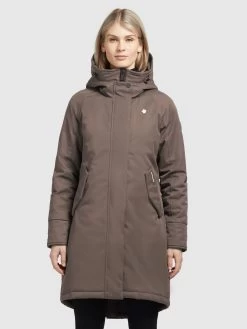 Khujo Parkas Tussenparka LARIA Dames Bruin -Khujo 474793723f8421521f13e9e1e10bcc66