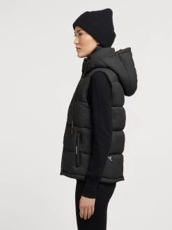 Khujo Bodywarmers Bodywarmer Eden Dames Zwart -Khujo 4a0d8d373f9d35bc7283c71674fdceb1