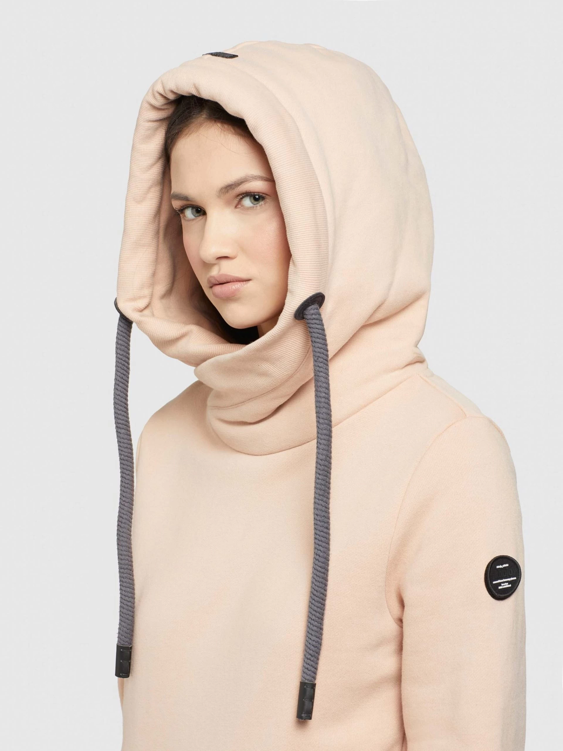 Khujo Hoodies Sweatshirt Rhabea Dames Abrikoos 9 Khujo Hoodies Sweatshirt Rhabea Dames Abrikoos - Afbeelding 7