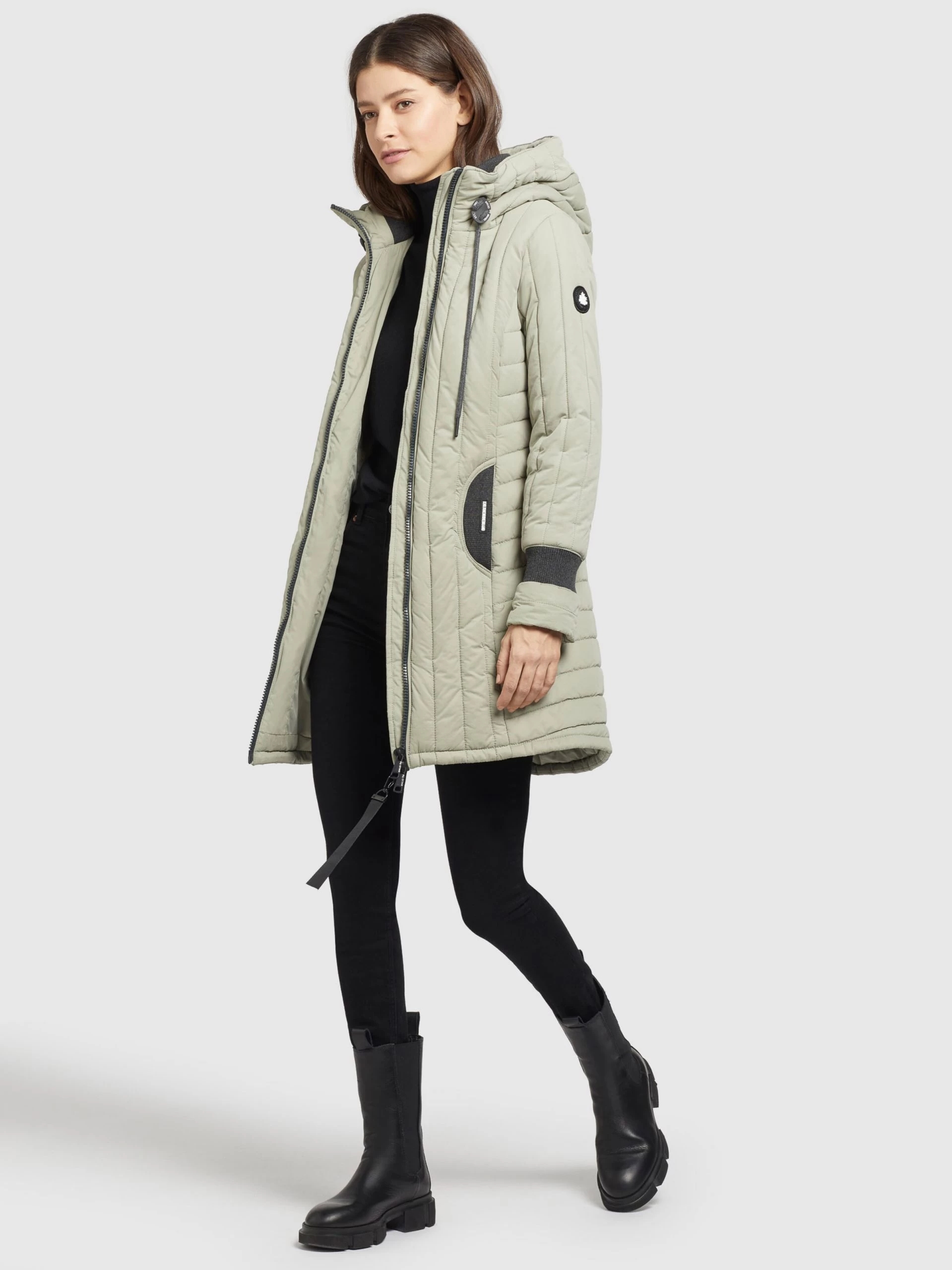 Khujo Tussenmantels Tussenmantel Jerry Dames Mintgroen 5 Khujo Tussenmantels Tussenmantel Jerry Dames Mintgroen - Afbeelding 3