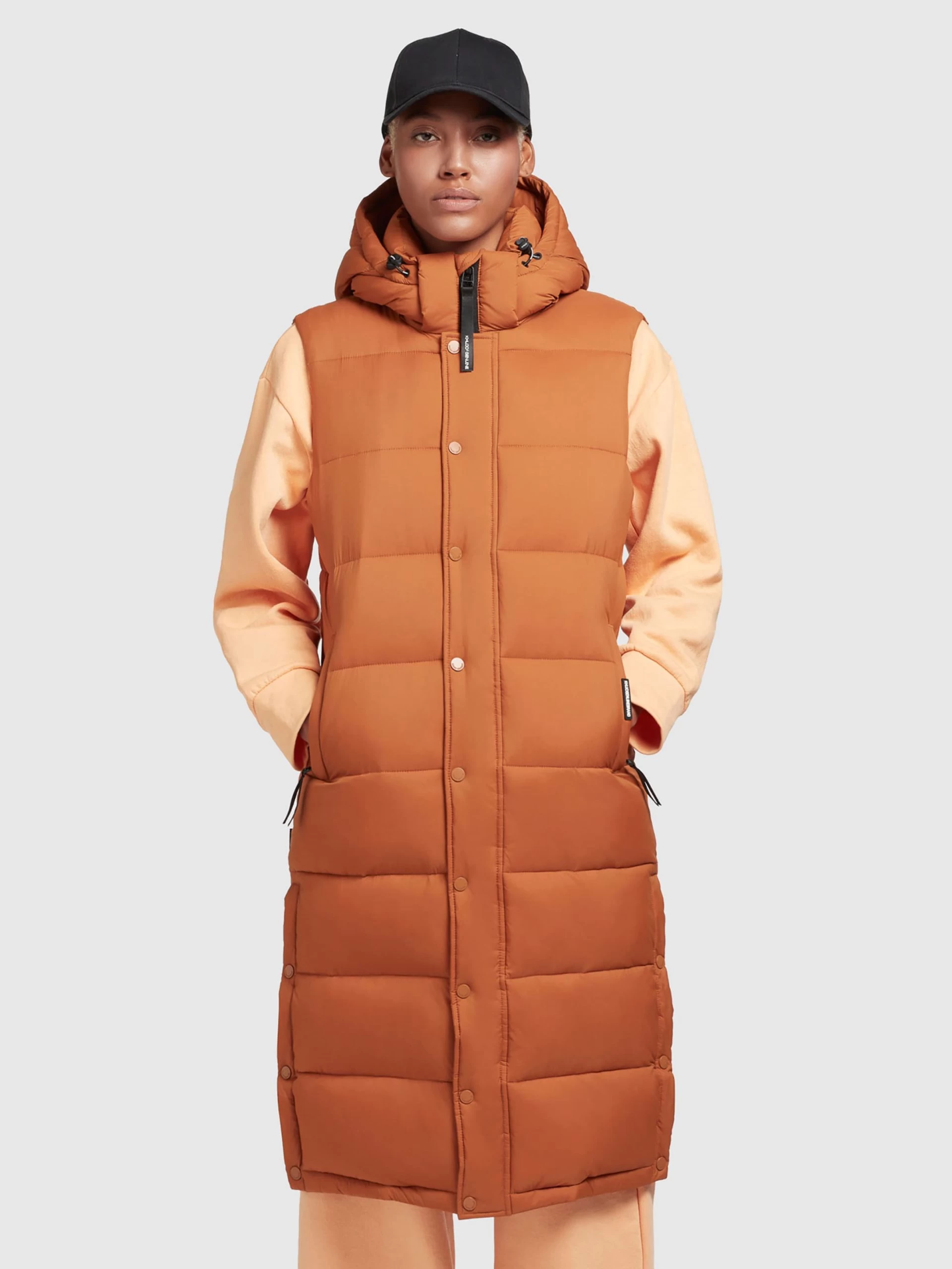 Khujo Bodywarmers Bodywarmer Magneta Dames Oranje 4 Khujo Bodywarmers Bodywarmer Magneta Dames Oranje - Afbeelding 2