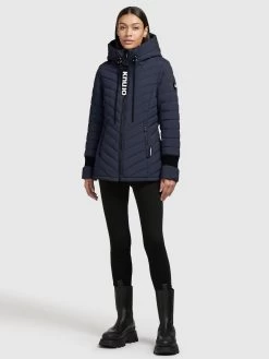 Khujo Winterjassen Winterjas Patt Dames Donkerblauw -Khujo 559e4786176582b639817b1e88ebcaec