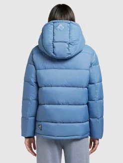 Khujo Winterjassen Winterjas Evona Dames Hemelsblauw -Khujo 56bb80f1cab13fcbdca644507b179e96
