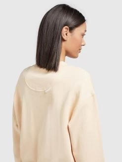 Khujo Sweatshirts Sweatshirt Esperanza Dames Lichtgeel -Khujo 592dc18e6399bd2913d7d7fb48420109