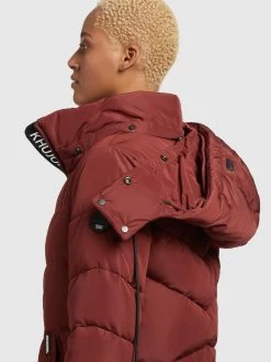 Khujo Wintermantels Wintermantel Huba Dames Karmijnrood -Khujo 5ab45aaa31040048987aa5b1a1209af4