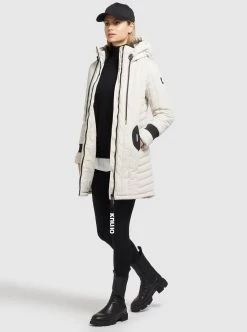 Khujo Tussenmantels Tussenmantel Jerry Dames Offwhite -Khujo 5c09d18b9c83608bd8adbb478faa7958