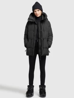 Khujo Winterjassen Winterjas Leviani Dames Zwart -Khujo 5f08c1ca4a5d1b18142ee375cec010c4