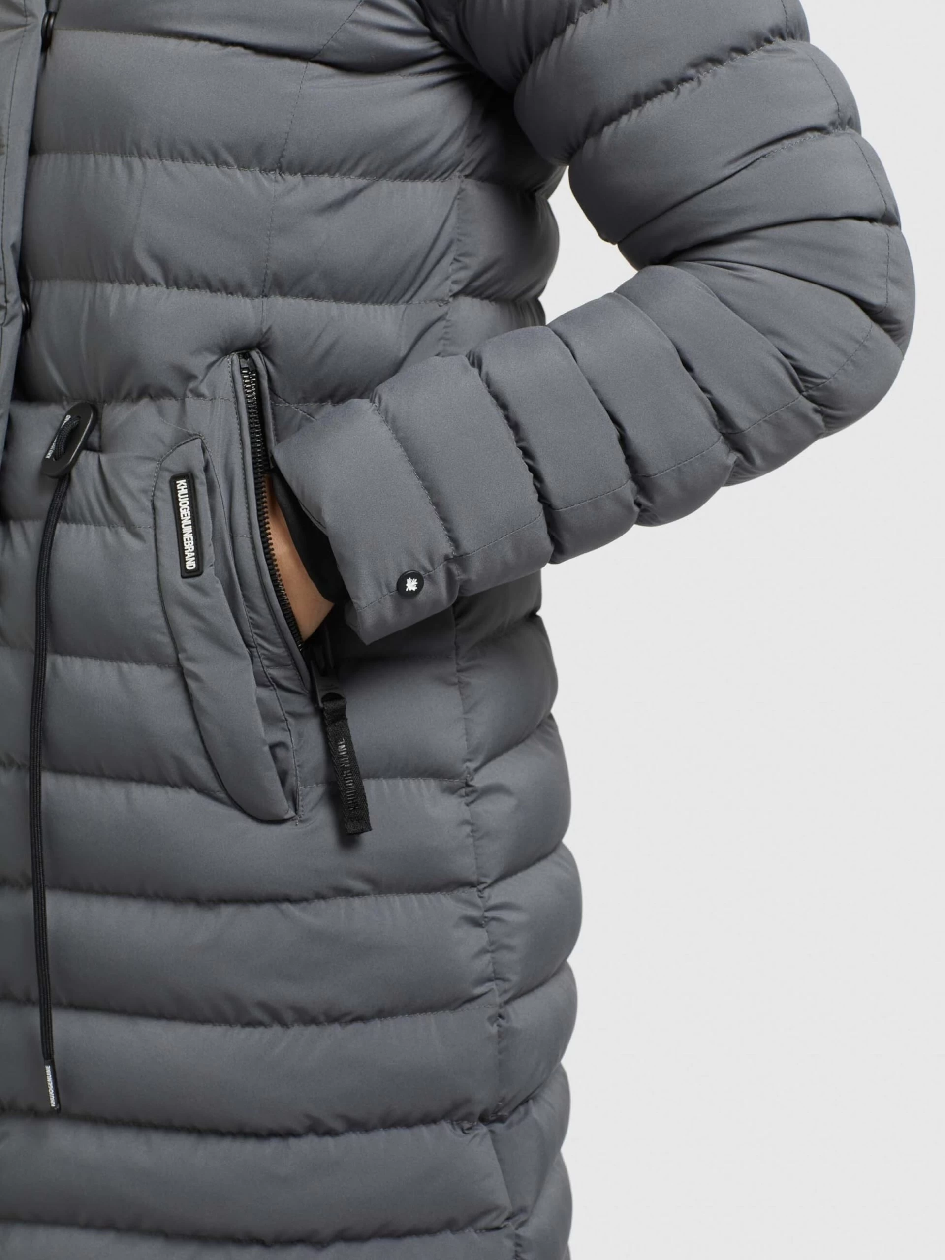 Khujo Wintermantels Wintermantel Niana Dames Antraciet 10 Khujo Wintermantels Wintermantel Niana Dames Antraciet - Afbeelding 8