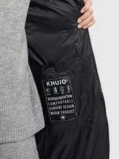 Khujo Wintermantels Wintermantel TUULA Dames Zwart -Khujo 63849631cb5861192e88bd2a49f2cd32