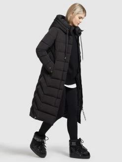 Khujo Wintermantels Wintermantel Gamber Dames Zwart -Khujo 65c754e494973f472fe1ed815f227955