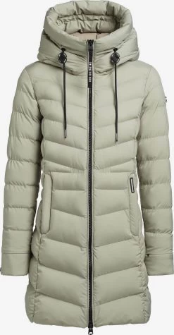 Khujo Korte Mantels Wintermantel Tuhani Dames Pastelgroen