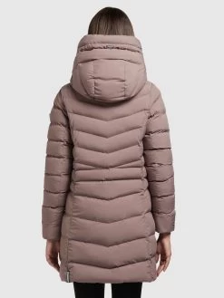 Khujo Korte Mantels Wintermantel Tuhani Dames Donkerlila -Khujo 72bc646c826fdedd96a70f64e3660732