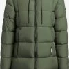 Khujo Wintermantels Wintermantel Youma Dames Olijfgroen -Khujo 756b917b053d7b637399d95b8edc6e2a