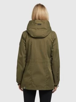 Khujo Parkas Tussenparka ELST Dames Olijfgroen -Khujo 84abc1d2f566480f2fdec9821c2594a5