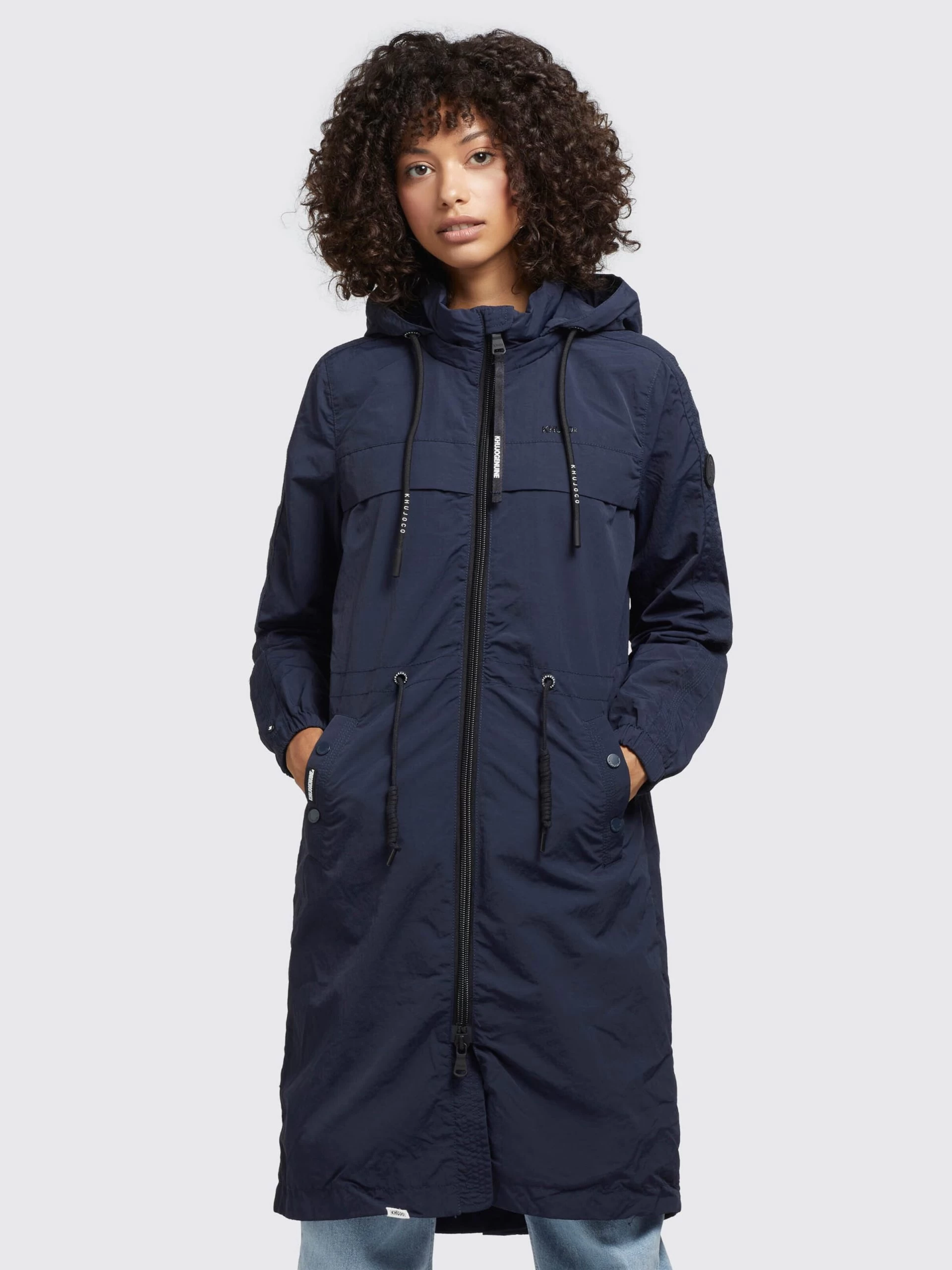 Khujo Tussenmantels Tussenmantel Voya3 Dames Donkerblauw 4 Khujo Tussenmantels Tussenmantel Voya3 Dames Donkerblauw - Afbeelding 2