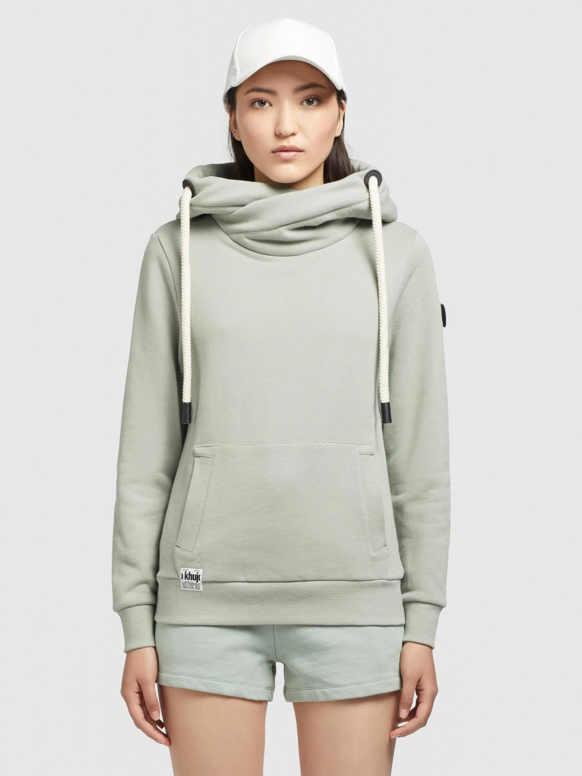 Khujo Hoodies Sweatshirt Rhabea Dames Pastelgroen 4 Khujo Hoodies Sweatshirt Rhabea Dames Pastelgroen - Afbeelding 2