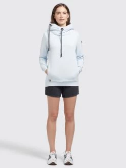 Khujo Hoodies Sweatshirt Karima Dames Lichtblauw -Khujo 8739c2eaeb45ef4b79619ca4463af972