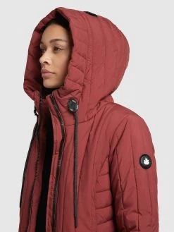 Khujo Winterjassen Winterjas Jerry Dames Roestrood -Khujo 87a6e76876190d9c55bad694279331fd