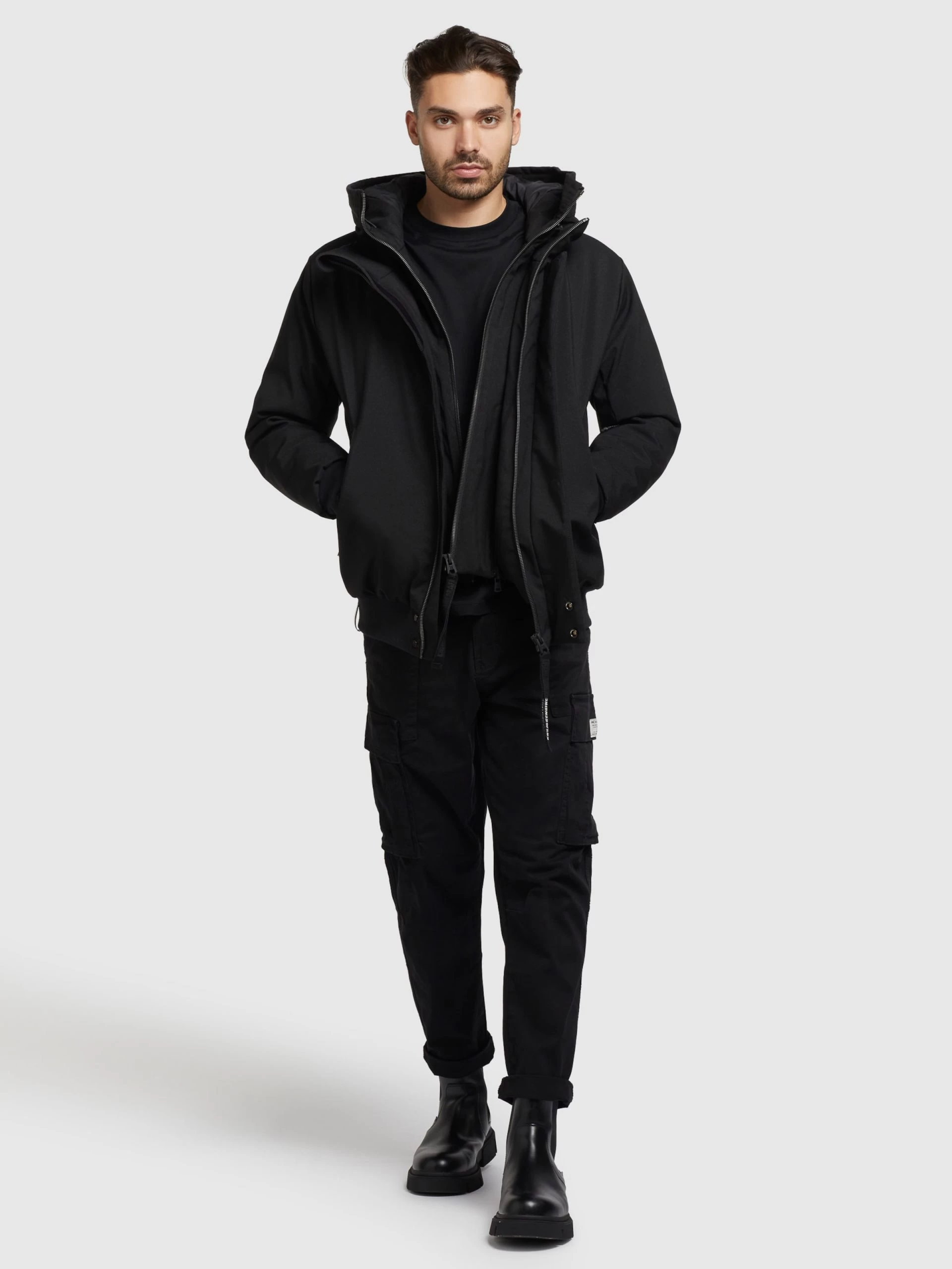 Khujo Winterjassen Winterjas Wayer Heren Zwart 8 Khujo Winterjassen Winterjas Wayer Heren Zwart - Afbeelding 6