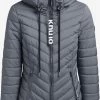 Khujo Winterjassen Winterjas Patt Dames Grijs -Khujo 92ac8adbf2af6ae9ebecfa51dfa08725