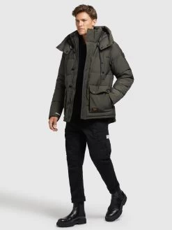 Khujo Winterjassen Winterjas Primero Heren Kaki -Khujo 9450915e5ae77dd065daf59f3327a707