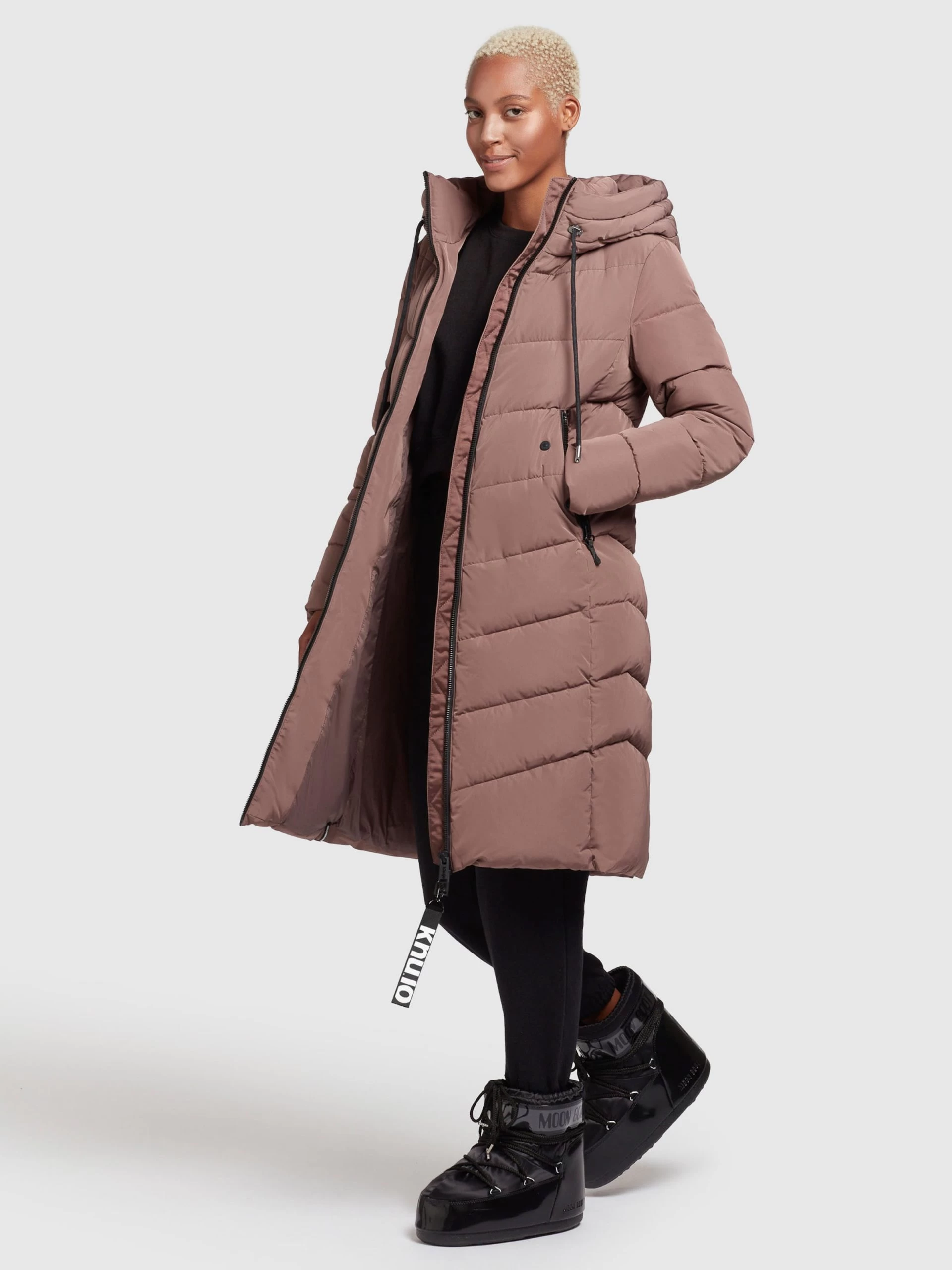 Khujo Wintermantels Wintermantel Ayleena Dames Chamois 5 Khujo Wintermantels Wintermantel Ayleena Dames Chamois - Afbeelding 3