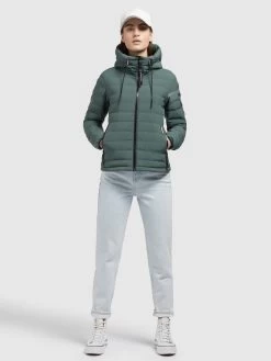 Khujo Tussenjassen Tussenjas Lovina4 Matt Dames Smaragd -Khujo 996b4e0f2c5b24e3adab364a44dcf8c5