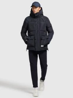 Khujo Winterjassen Winterjas Jedi Heren Donkerblauw -Khujo 9c80ee89eb6c684130d9766900f31cc2